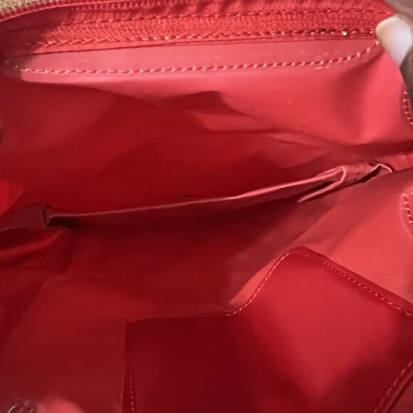 LONGCHAMP Le Pliage Medium Handbag Red Nylon Tote Foldable - Picture 11 of 13